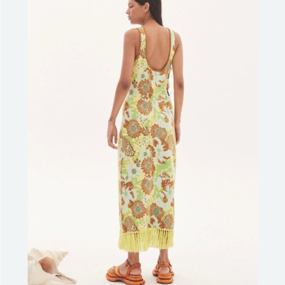 Alemais Wrenly Knit Midi Dress in Lime - Picture 2 of 6